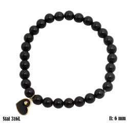 Bransoletka Merebilo Stal 316L [onyx] - MF32478-B1